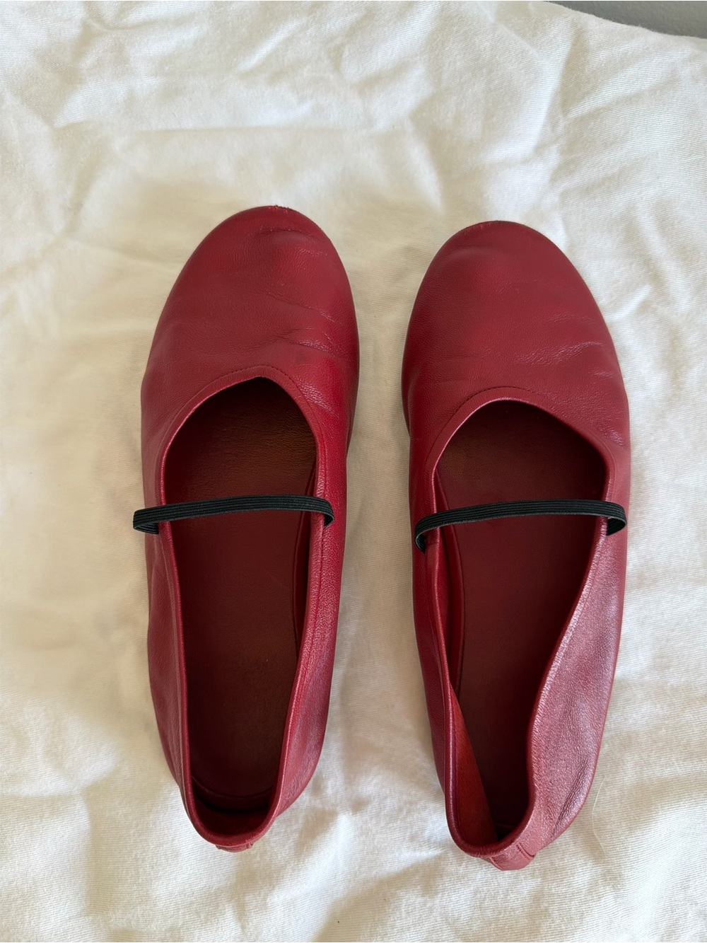 The Row Red Ballet Flat Size 35.5 - Picture 5 of 8